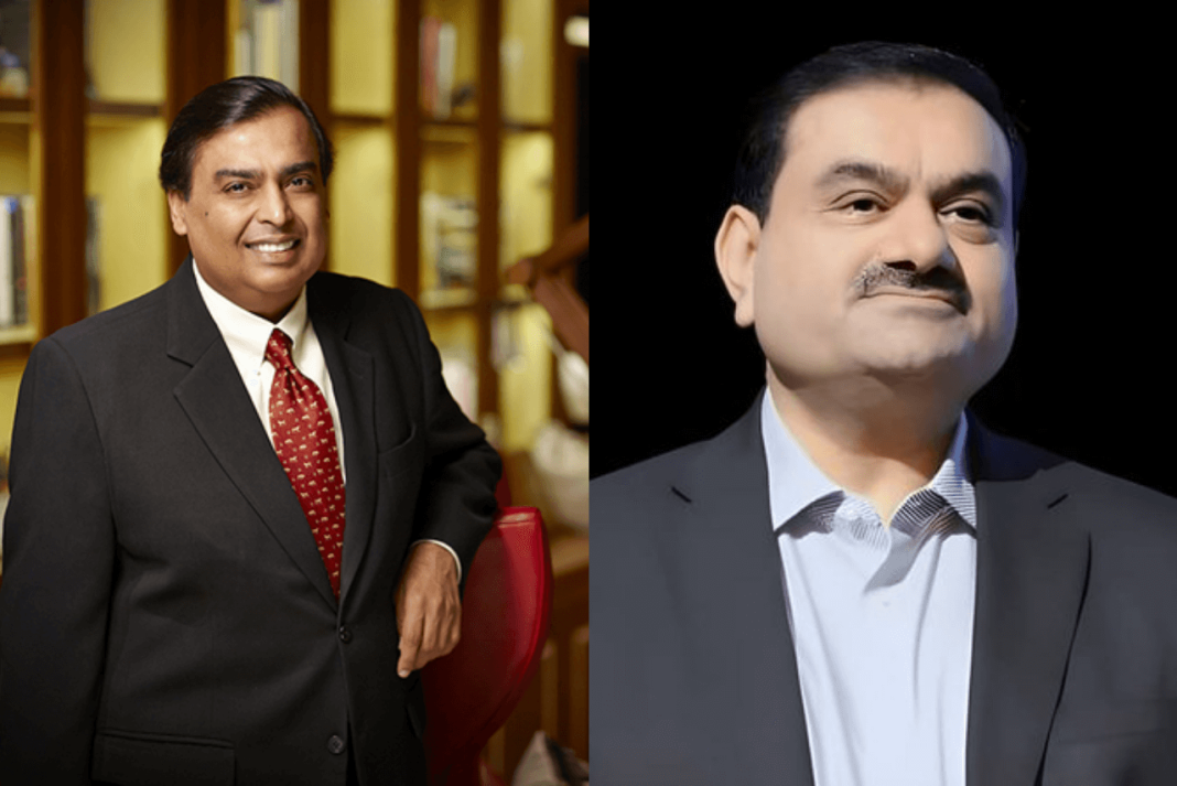Mukesh Ambani and Gautam Adani Image