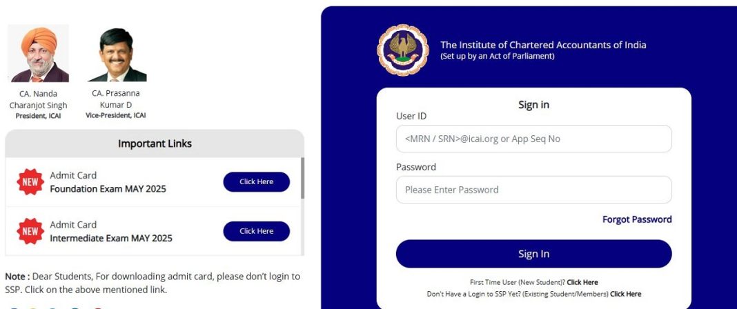ICAI CA Exam 2025