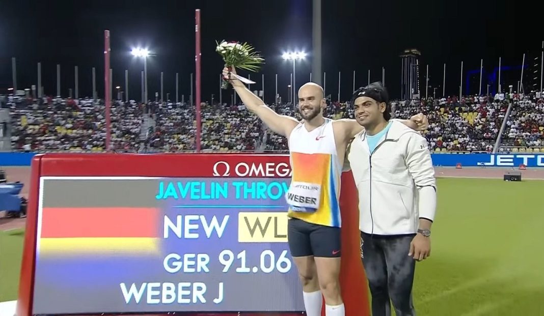 Neeraj Chopra second poland Janusz Kusocinski Memorial 2025