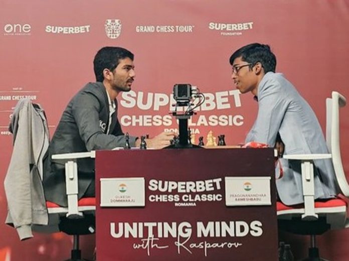 pragg gukesh draw Pragg Gukesh Draw Superbet Classic Romania R1