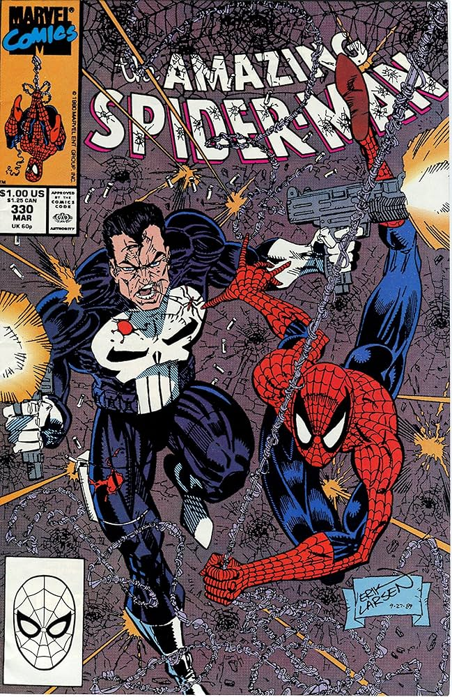 Iconic Moments of Punisher and Spider-Man
