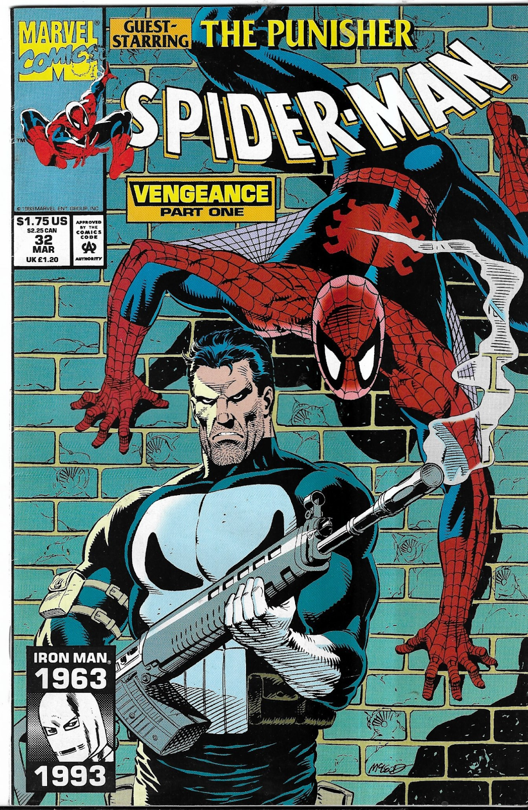 Iconic Moments of Punisher and Spider-Man