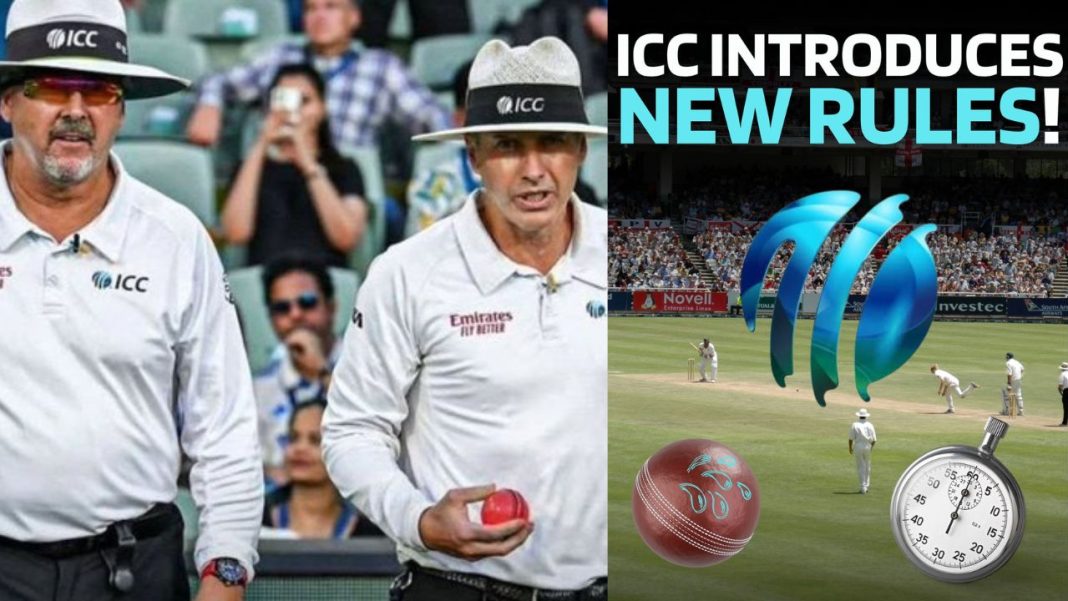 ICC new rules, stop clock in Test cricket, ODI playing conditions, DRS changes, concussion protocol cricket, boundary catch rule