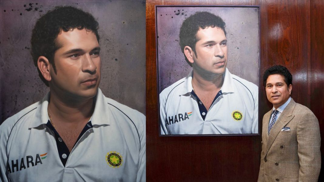 Sachin Tendulkar portrait, Lord’s Cricket Ground