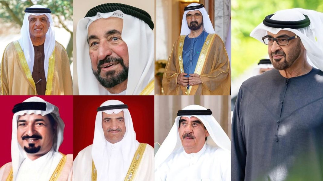 UAE rulers, UAE royal families, seven emirates UAE