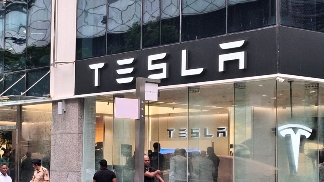 Tesla showroom Mumbai