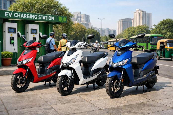 Budget-friendly electric scooters offering practical range, battery warranty coverage and affordable daily commuting options. Top 3 Cheapest Electric Scooters In India Under ₹75,000