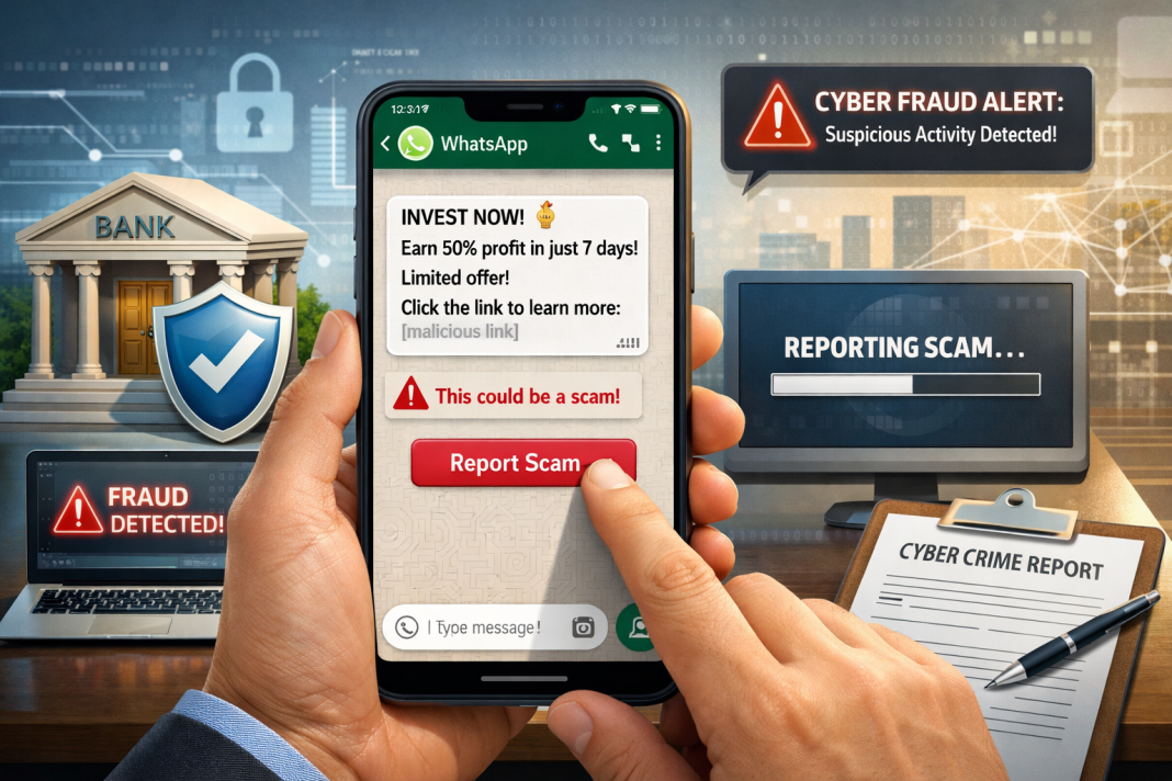 Fake Investment Link On WhatsApp? Step-By-Step Guide To Reporting Cyber Fraud Before Money Leaves The Account Guide to reporting a fake investment link scam on WhatsApp and preventing cyber fraud in India