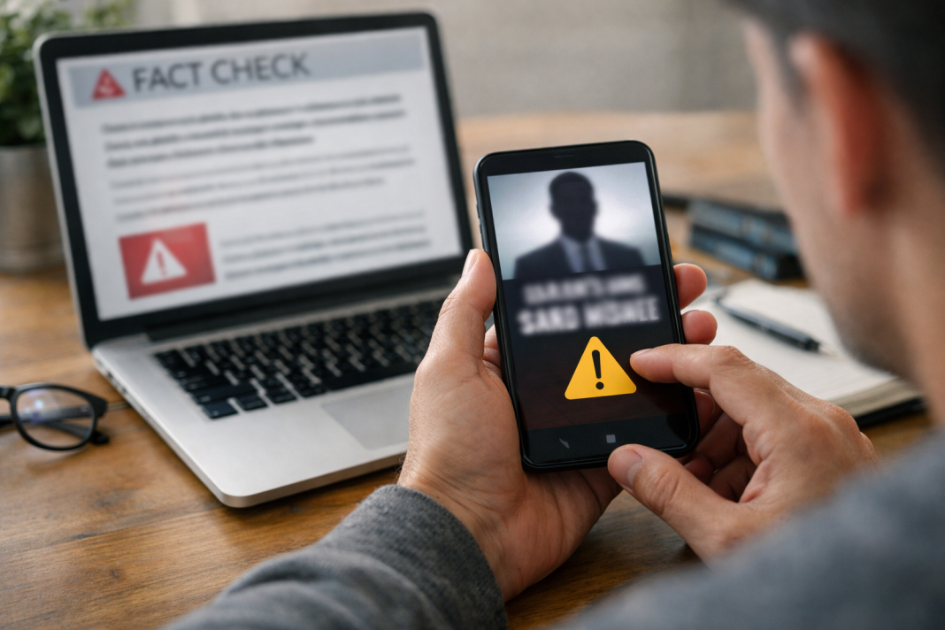 PM Modi ₹25 Lakh Monthly Income Scheme Video Is Fake: How To Spot AI-Generated Government Scam Ads A person carefully reviewing a suspicious investment advertisement on a smartphone.