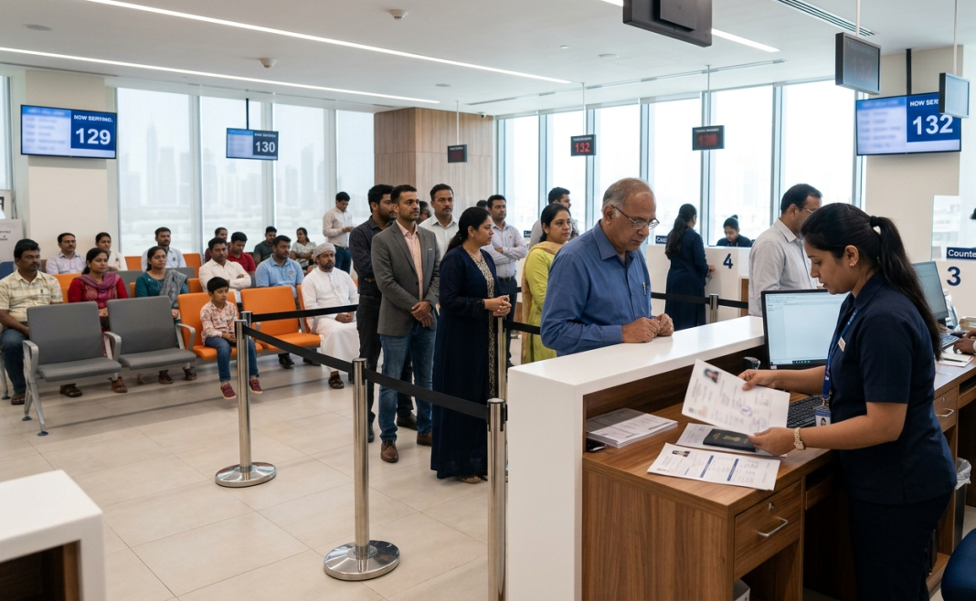 Indian Passport Services in the UAE Shift To Al Hind From July 22: What Applicants Must Know Indian applicants at a modern passport and visa application centre in the UAE.