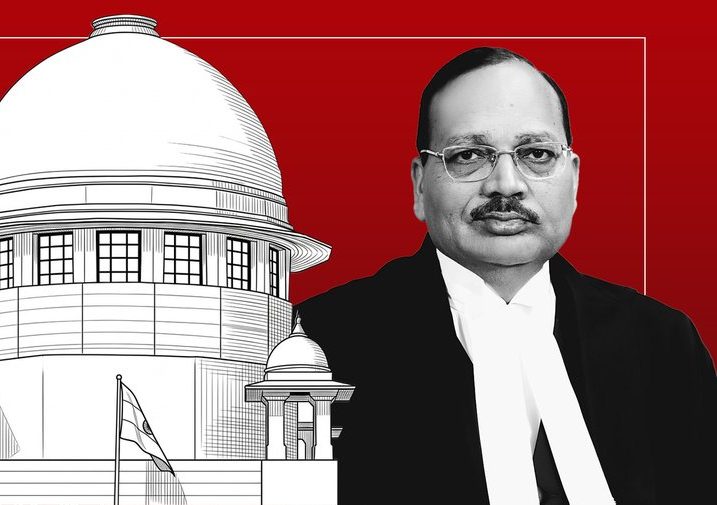 CJI Surya Kant’s ‘No Time For Protest Videos’ Remark Triggers Political Row Lawyers and students gathered outside the Supreme Court of India during a legal hearing.