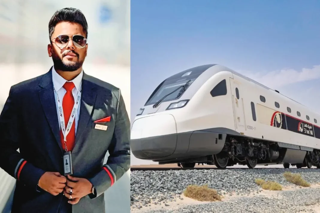 Who Is The Keralite Set To Become The First Indian to drive the UAE’s Etihad Rail Passenger Train? Nishad from Kerala, the first Indian train captain for Etihad Rail's passenger railway service in the UAE.