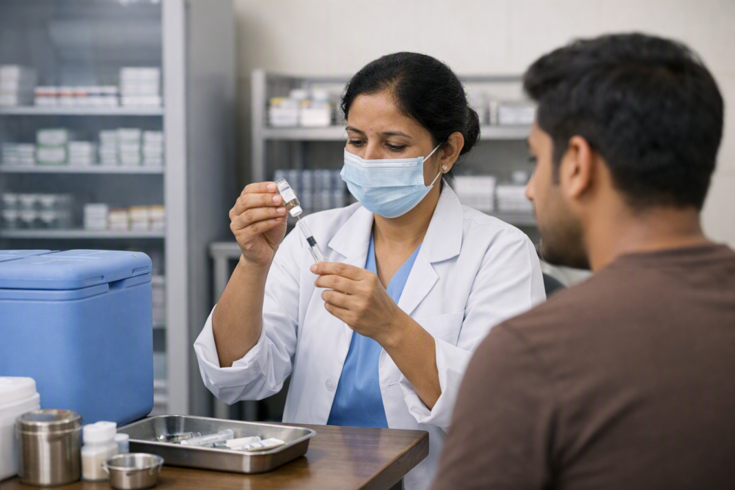 Government Says India Has No Nationwide Anti-Rabies Vaccine Shortage: Why Are Local Complaints Rising? Anti-rabies vaccine storage and treatment at an Indian hospital