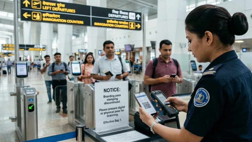 New Immigration Rule Will End Boarding-Pass Stamping At Indian Airports From September 1: What Changes For International Travellers? India airport international traveller digital boarding pass immigration rule