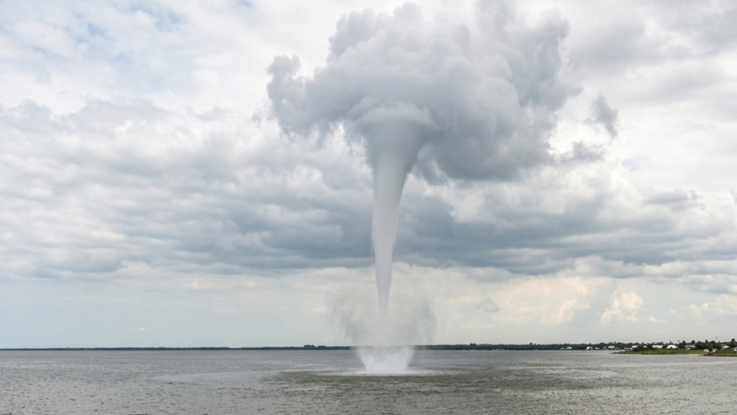 Rare Rotating Water Column Appears Over Brahmaputra In Barpeta: Was It A Waterspout And How Dangerous Can These Vortices Become? Rare rotating water column over Brahmaputra in Barpeta Assam