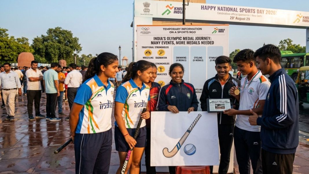 National Sports Day Is Today, But India Still Doesn’t Compete In Many Olympic Medal Events: Is Participation, Not Talent, The Bigger Problem? Indian athletes competing at the Olympics