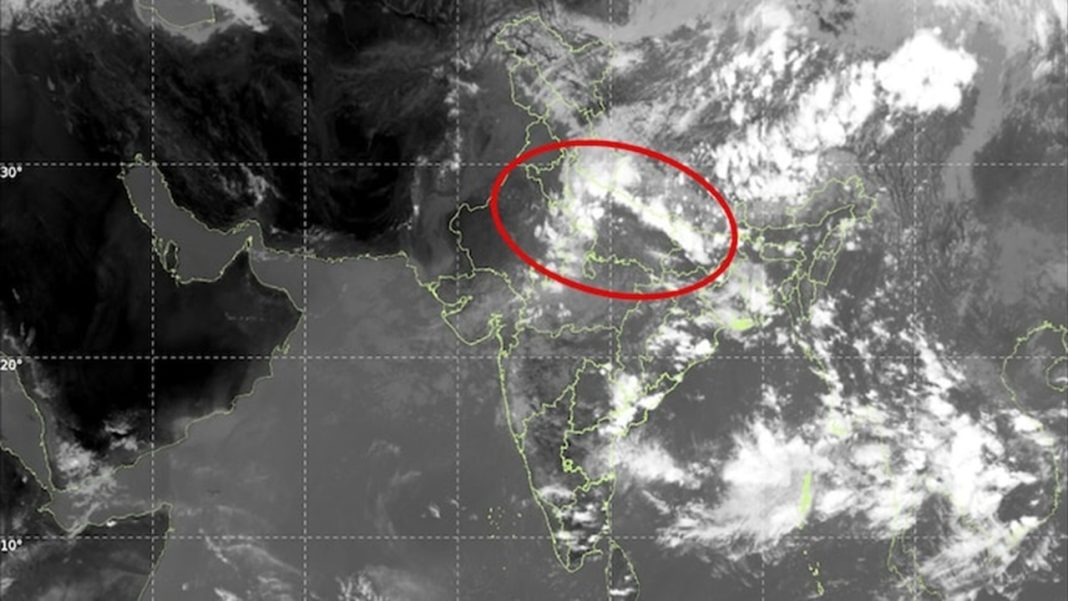 Satellite Images Capture Monsoon’s Final Strong Push Across North India: Why Heavy Rain Could Shift South After Mid-September North India monsoon