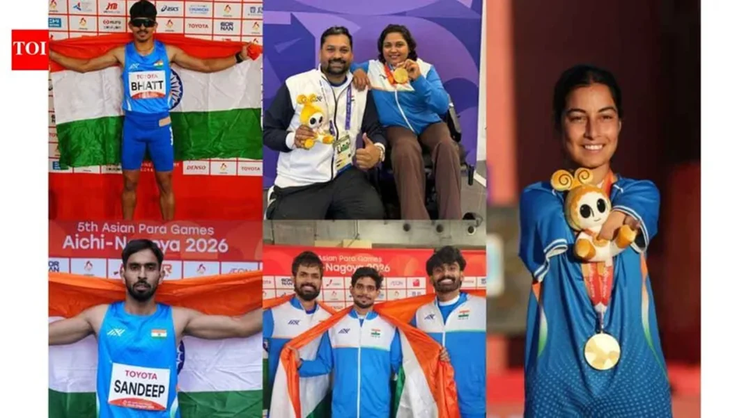 India Finishes Asian Para Games 2026 With Record 114 Medals: Full List of 30 Gold, 35 Silver and 49 Bronze Winners Asian Para Games