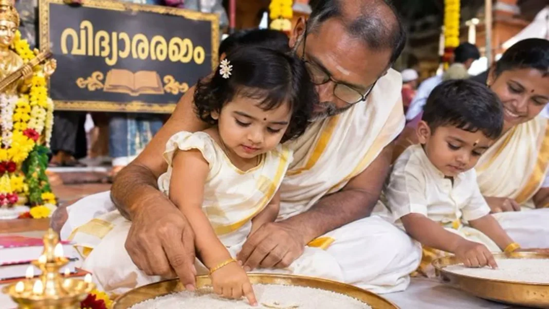 Kerala Vidyarambham 2026 Today: Rituals, Aksharabhyasam Traditions and Why Children Begin Learning on Vijayadashami Vidyarambham 2026 Rituals